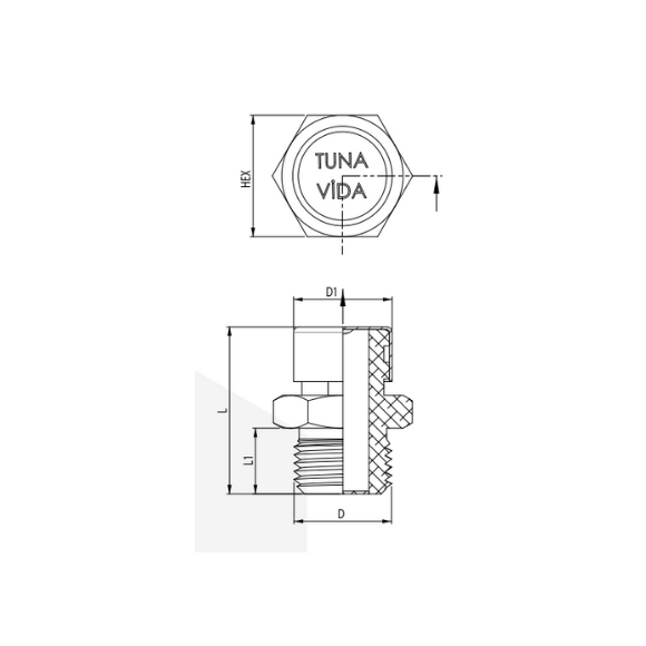 Breather Vent Plug Aluminum